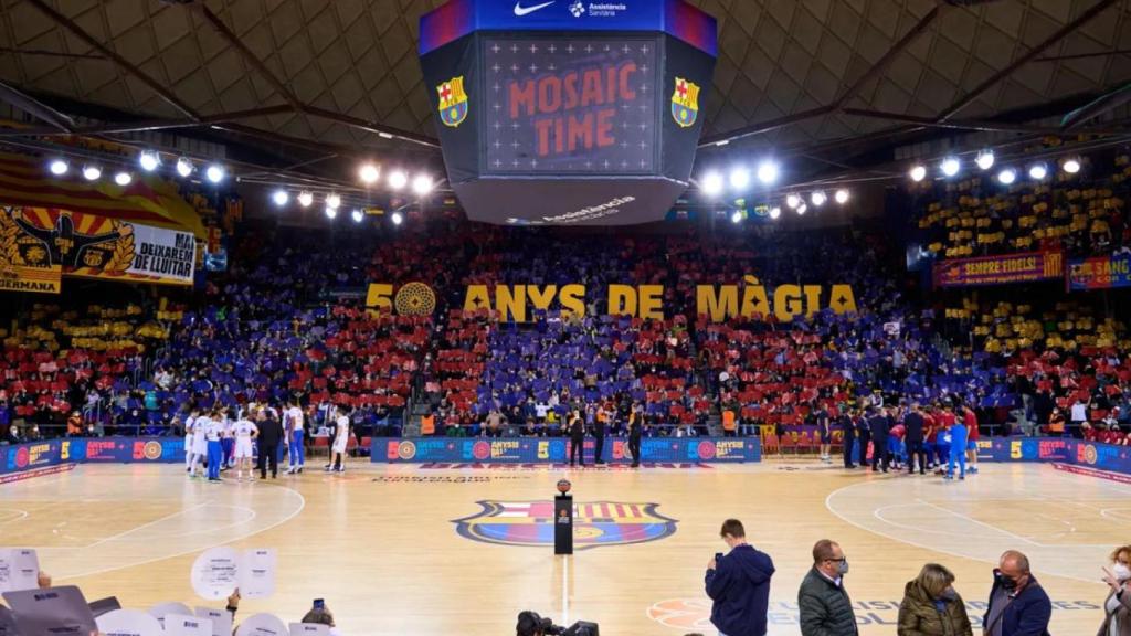 La celebración del 50 aniversario del Palau Blaugrana