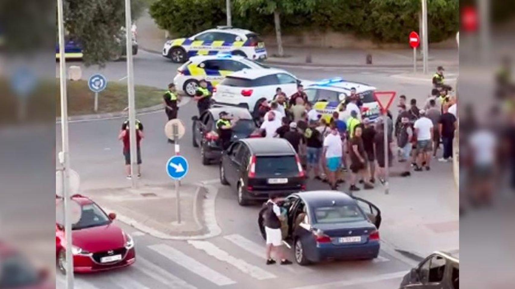 La turba que quemó tres viviendas en Figueres ayer