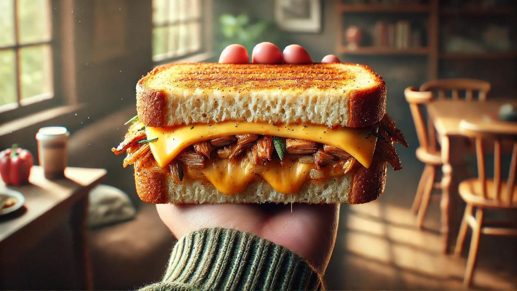 Bocadillo relleno generado con IA