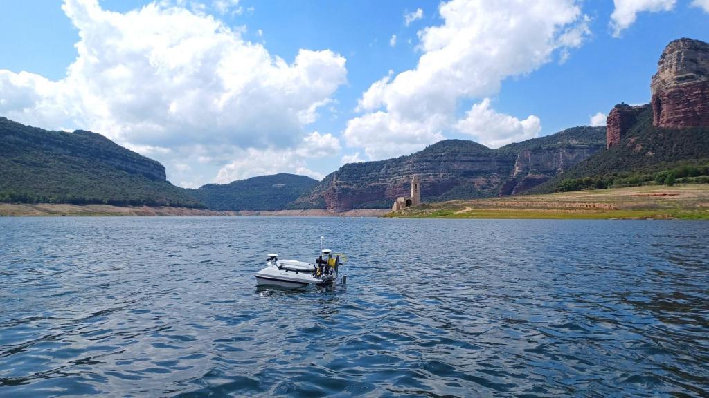 Estado actual del pantano de Sau de Barcelona (julio de 2024)