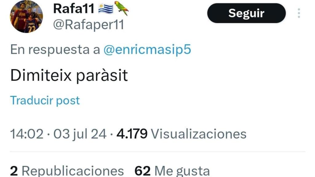 La afición del Barça pide la dimisión de Enric Masip (3)