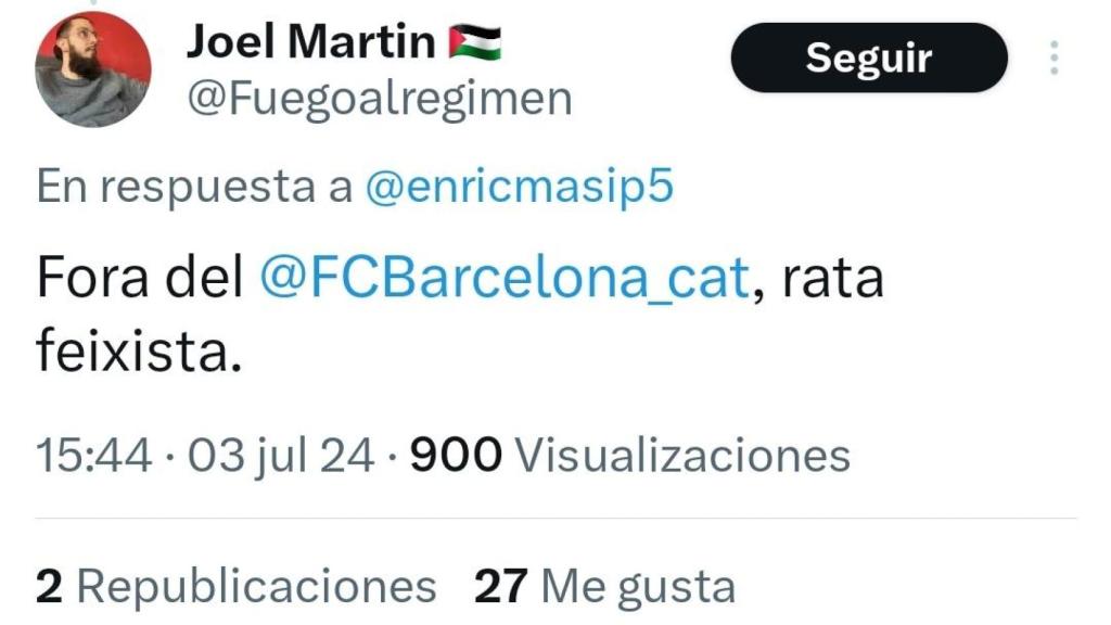 La afición del Barça pide la dimisión de Enric Masip (4)