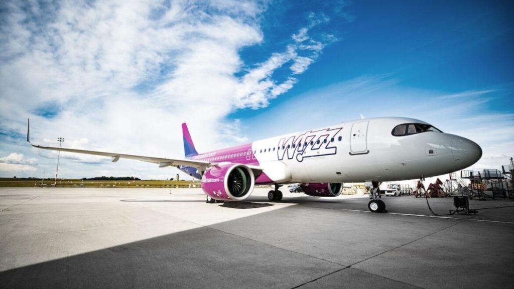 Imatge d'un avió de Wizzair, la aerolínia hongaresa 'low cost'