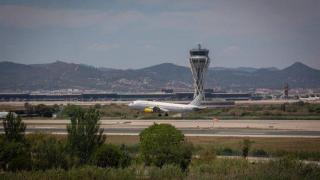Avión en el Aeropuerto Barcelona