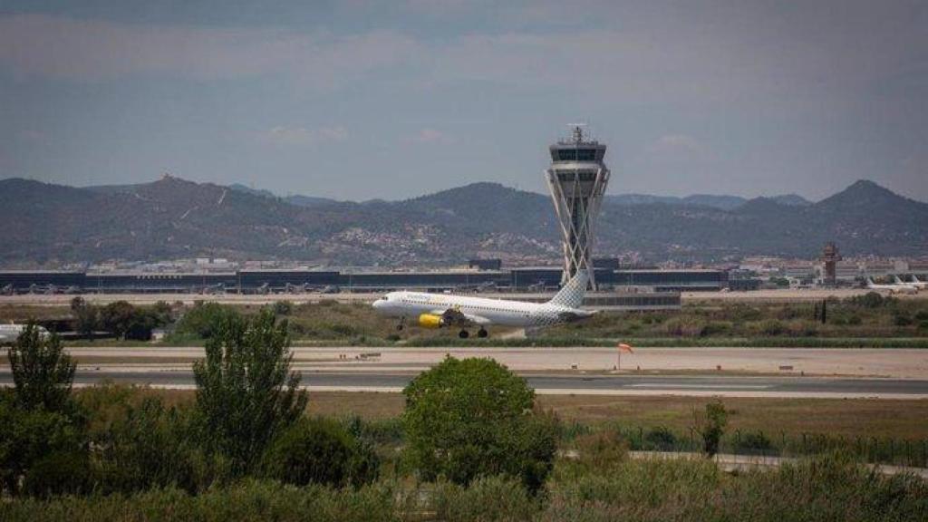 Avión en el Aeropuerto Barcelona
