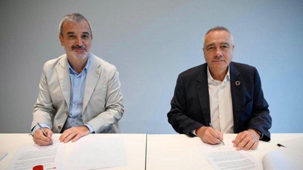 El alcalde de Barcelona, Jaume Collboni y el delegado especial del Estado en el Consorci de la Zona Franca