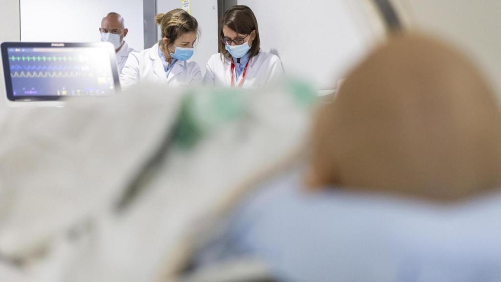 Imagen de un paciente oncológico sometido a la protonterapia