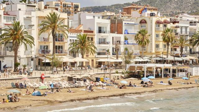La playa de Sitges en una imagen de archivo