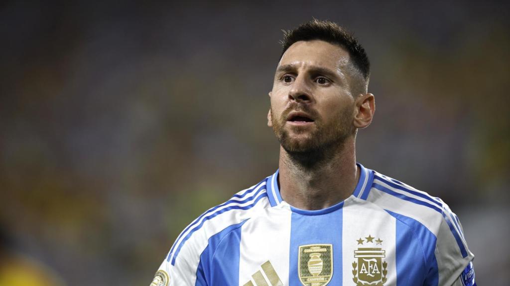 Leo Messi, durante la final de la Copa América contra Colombia