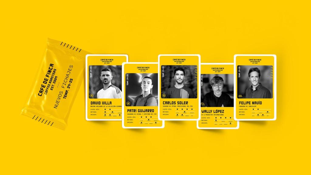 Los nuevos inversores de Café de Finca: David Villa, Patri Guijarro, Carlos Soler, Wally López y Felipe Navio