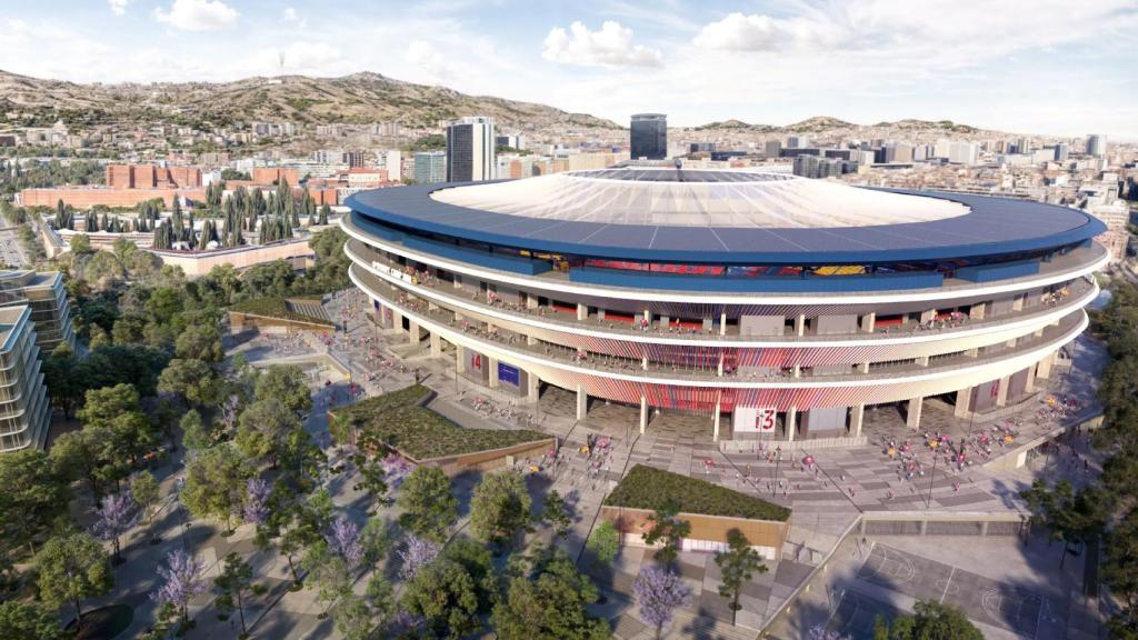 Uno de los renders del Barça para mostrar el resultado final del nuevo Camp Nou