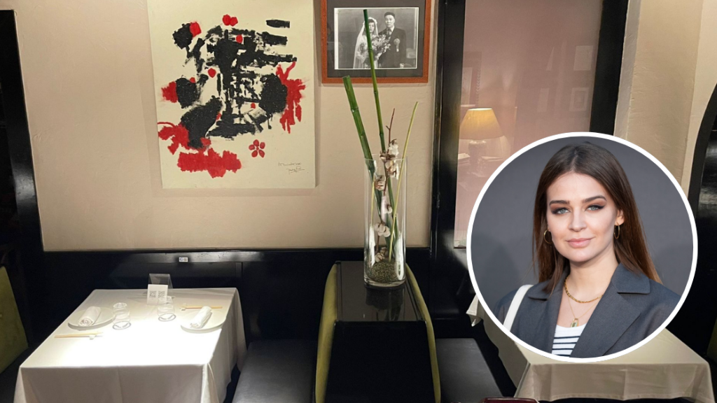 Fotomontaje del restaurante Shangai BCN y Laura Escanes