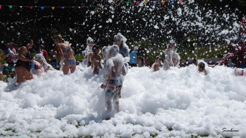 Una fiesta de la espuma en una imagen de archivo