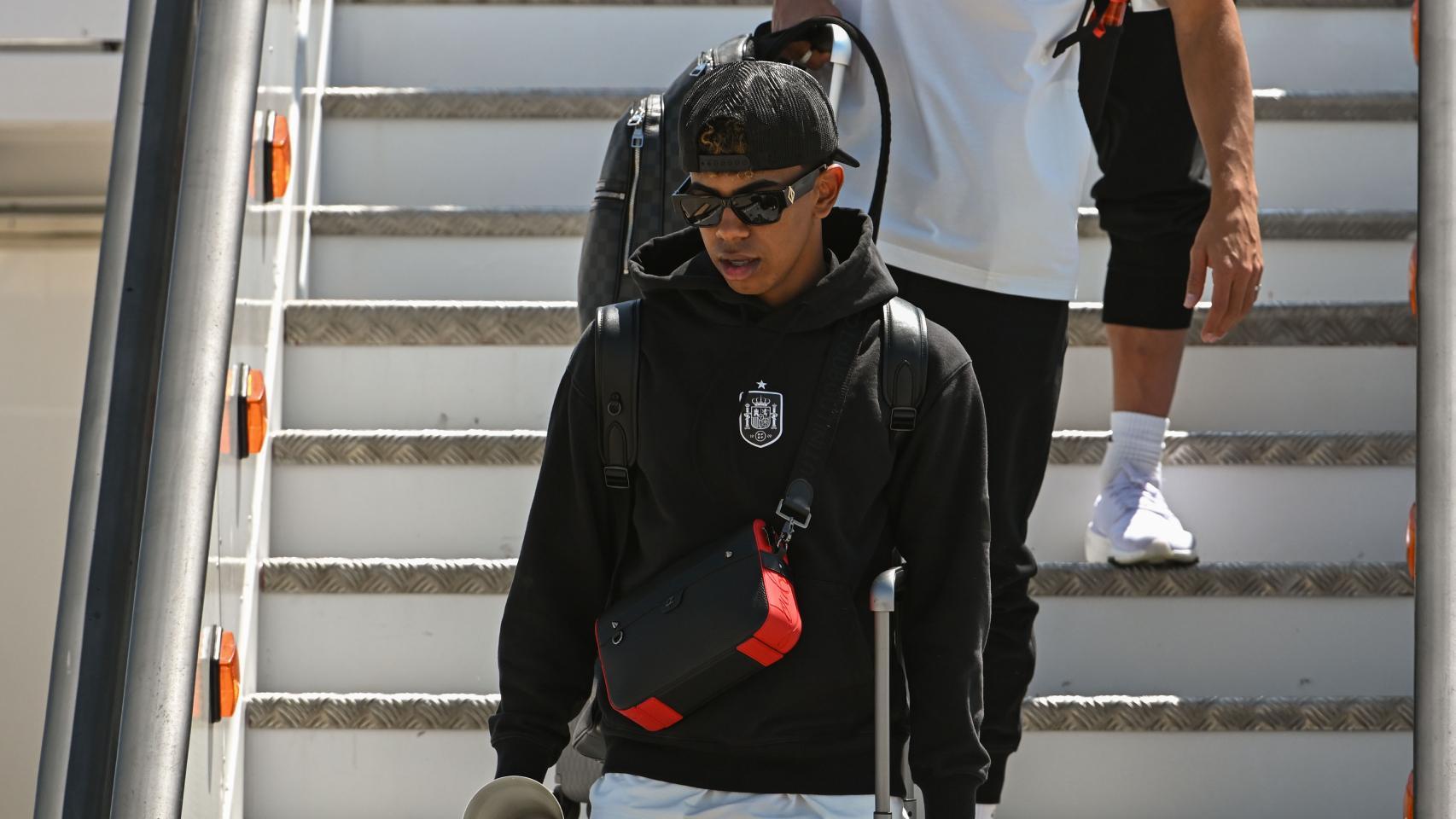 Lamine Yamal, en el viaje de la selección española a Madrid