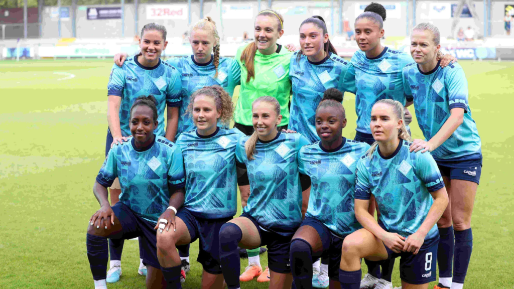 El London City Lionesses, en un partido de la Barclays Women's Championship