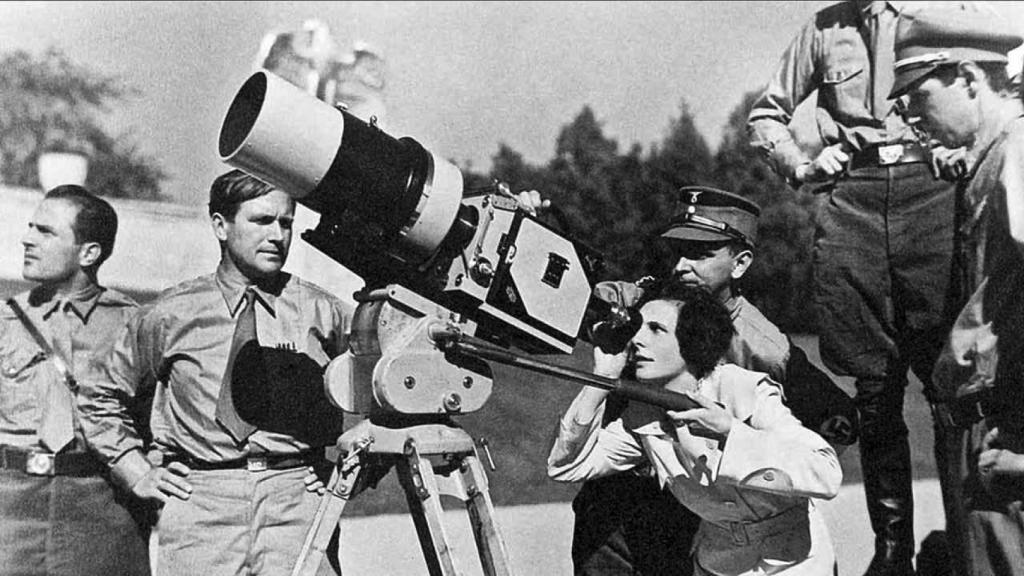 Leni Riefensthal en el rodaje de 'El triunfo de la voluntad'