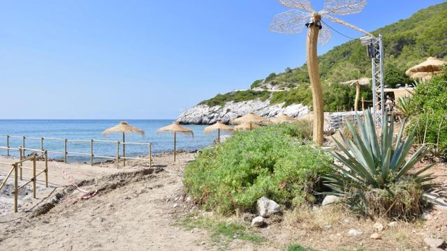 La playa de Vallcarca en una imagen de archivo