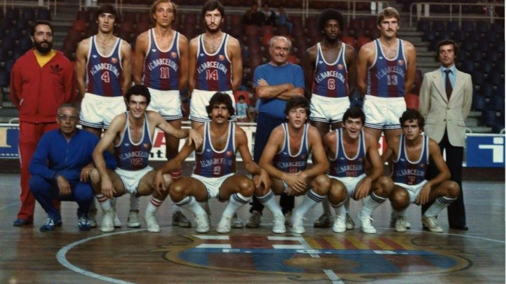 La plantilla del Barça en 1979