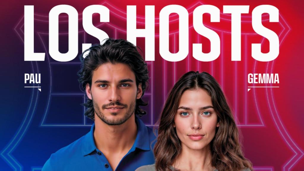 Pau y Gemma, dos hosts virtuales creados por Inteligencia Artificial para Barça Games