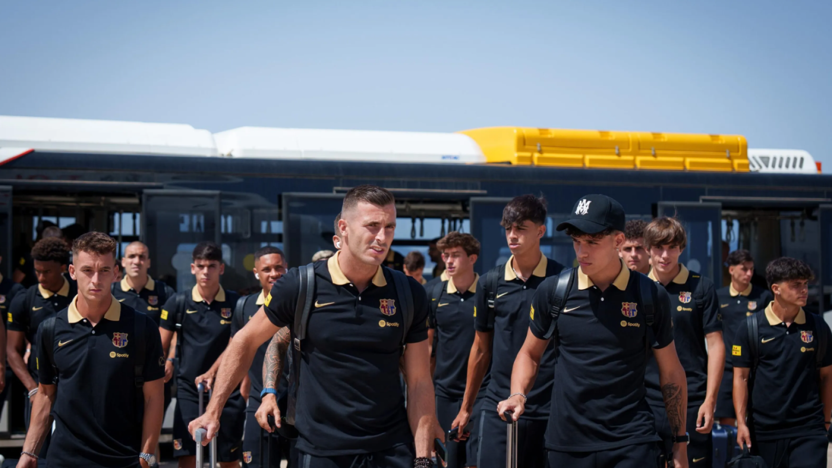 La expedición del Barça aterriza en Orlando para la gira de pretemporada