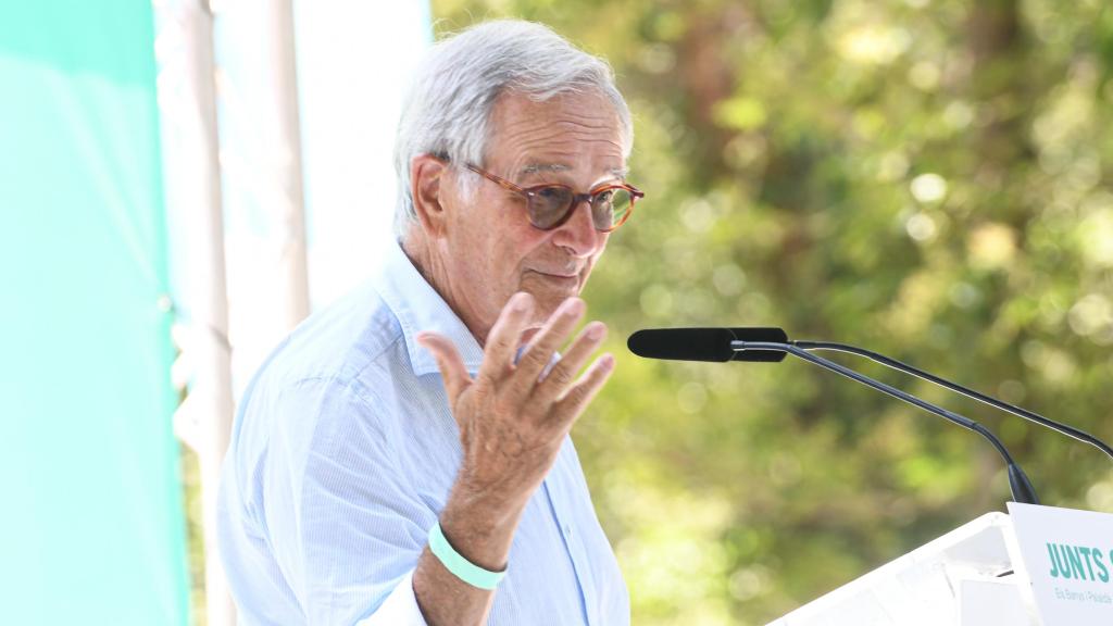 Xavier Trias, interviene en Amélie-les-Bains-Palalda en el acto que Junts ha organizado para anunciar el regreso de Carles Puigdemont