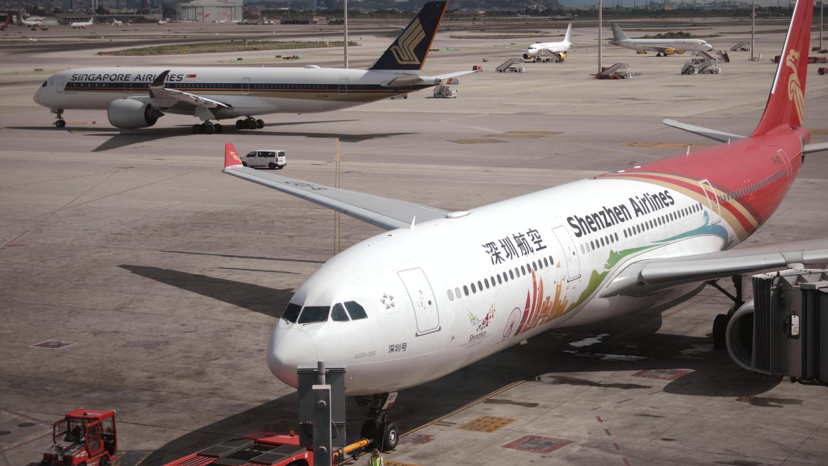 Imagen de una pista del aeropuerto de El Prat