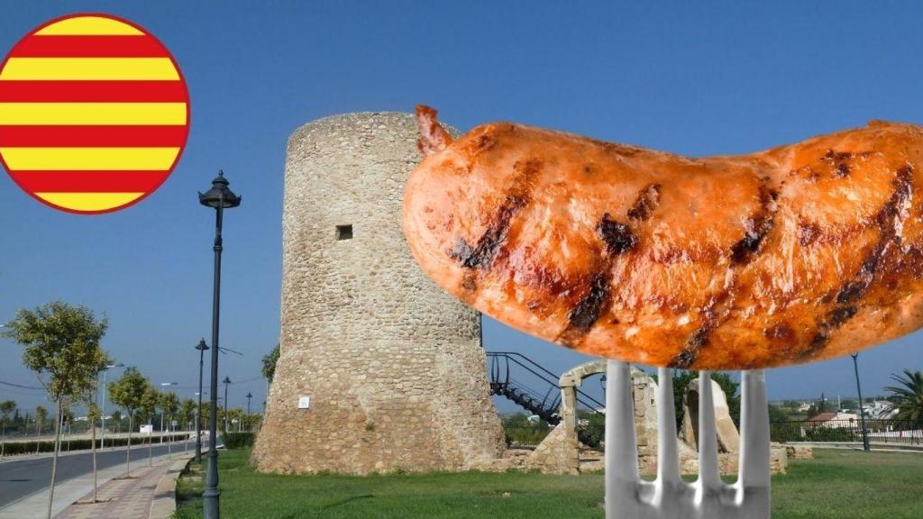 Montaje de butifarra catalana en Camarles | CANVA