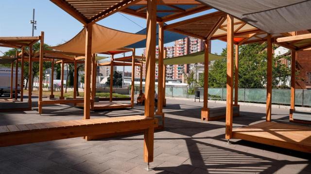 Zona con sombra en Barcelona en una imagen de archivo