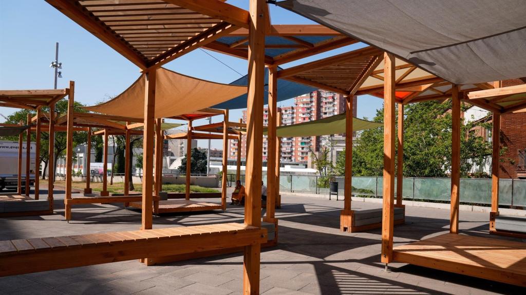 Uno de los prototipos para crear sombra en el espacio público