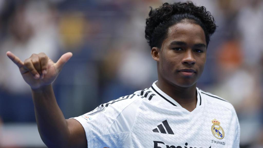 Endrick, en la seva presentació com a nou jugador del Real Madrid