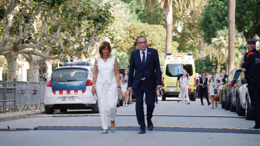 El presidente del Parlament, Josep Rull, accede a la Cámara catalana