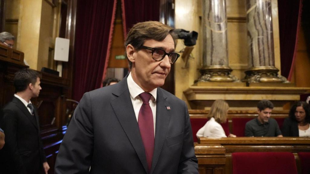 El primer secretario del PSC, Salvador Illa, llega al Parlament para ser investido 'president'