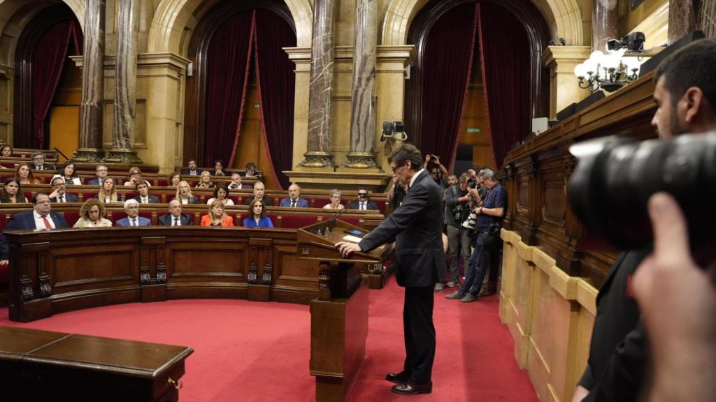 Salvador Illa pronuncia su primer discurso como 'president' en el Parlament tras su investidura