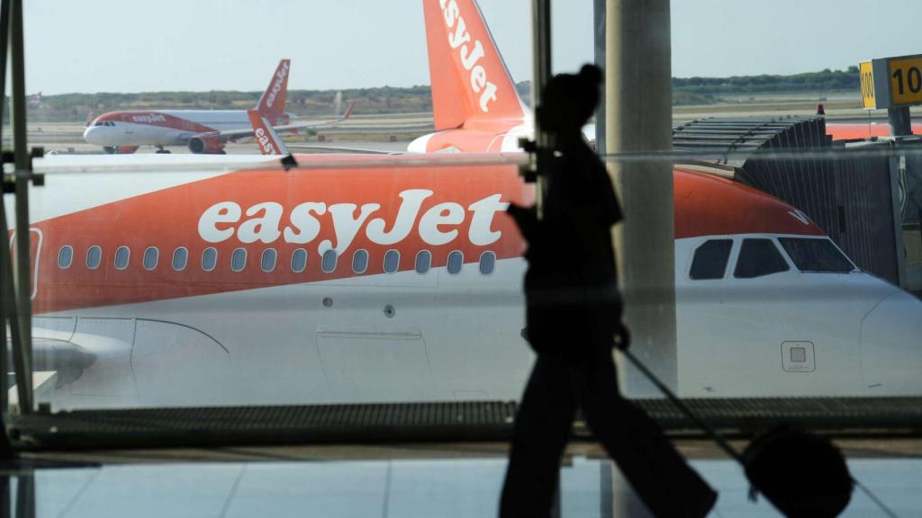 Imagen de aviones de easyJet en Barcelona
