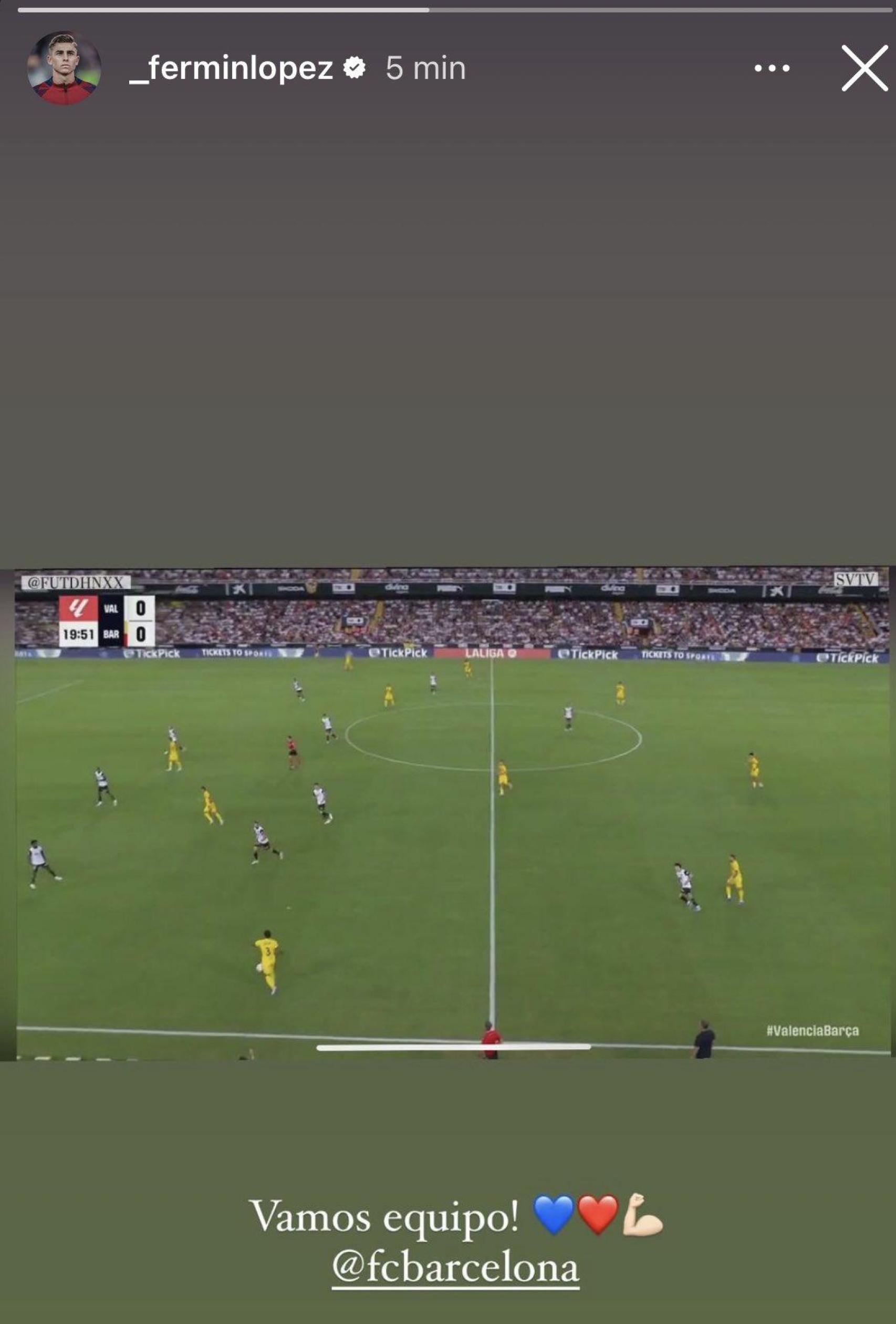 El descuido de Fermín López con la piratería en su última 'story' de Instagram