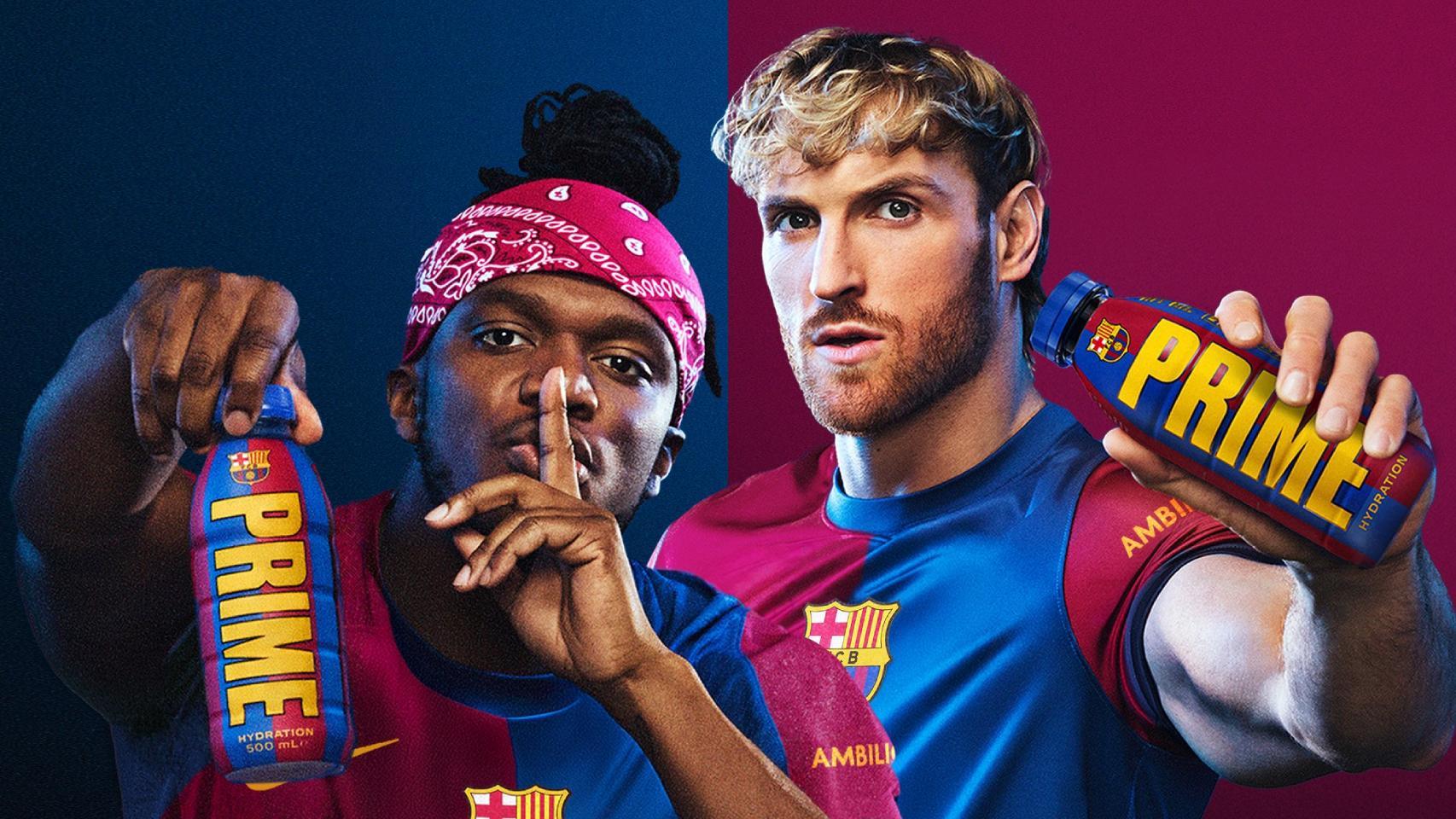 PRIME, la marca de bebidas isotónicas, en una publicación del Barça