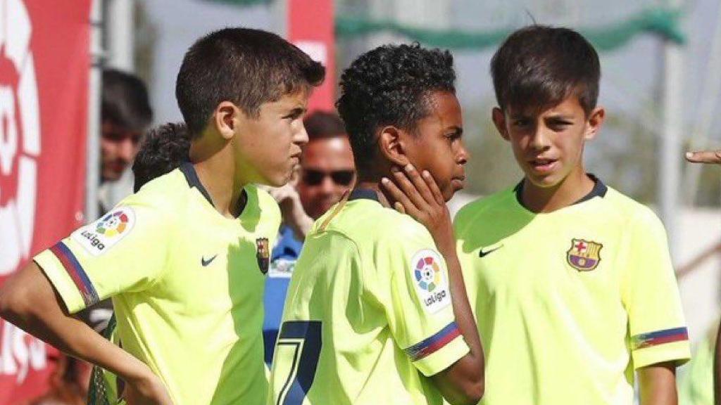 Lamine Yamal, Pau Cubarsí y Marc Bernal en las categorías inferiores del Barça
