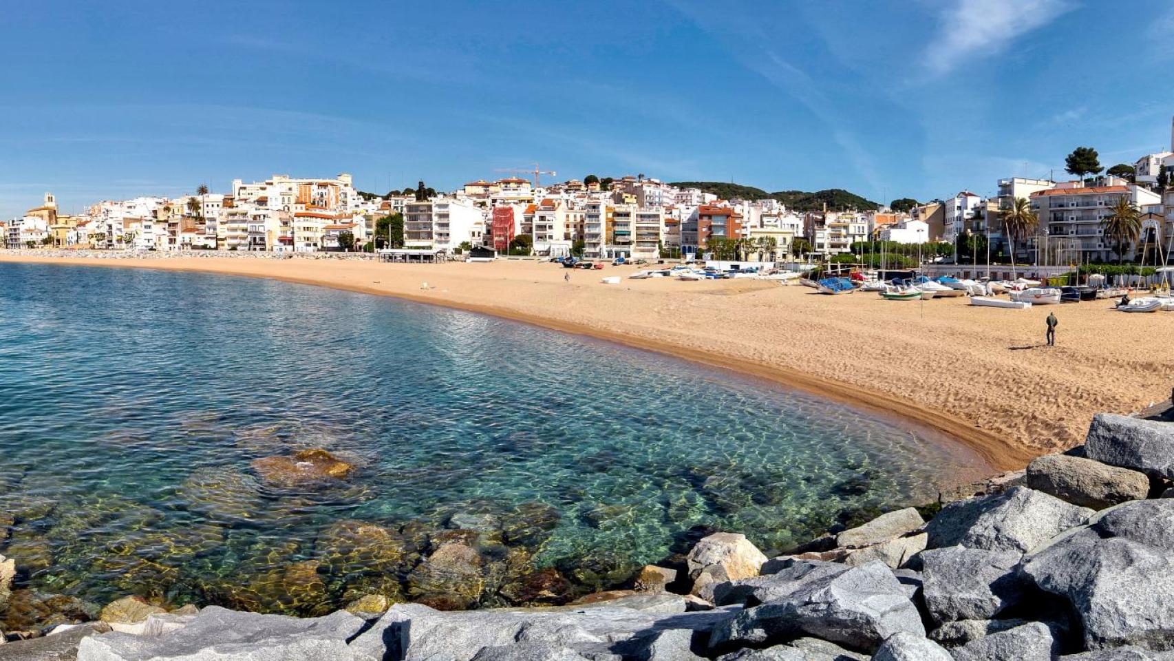 Playa de Sant Pol de Mar en una imagen de archivo
