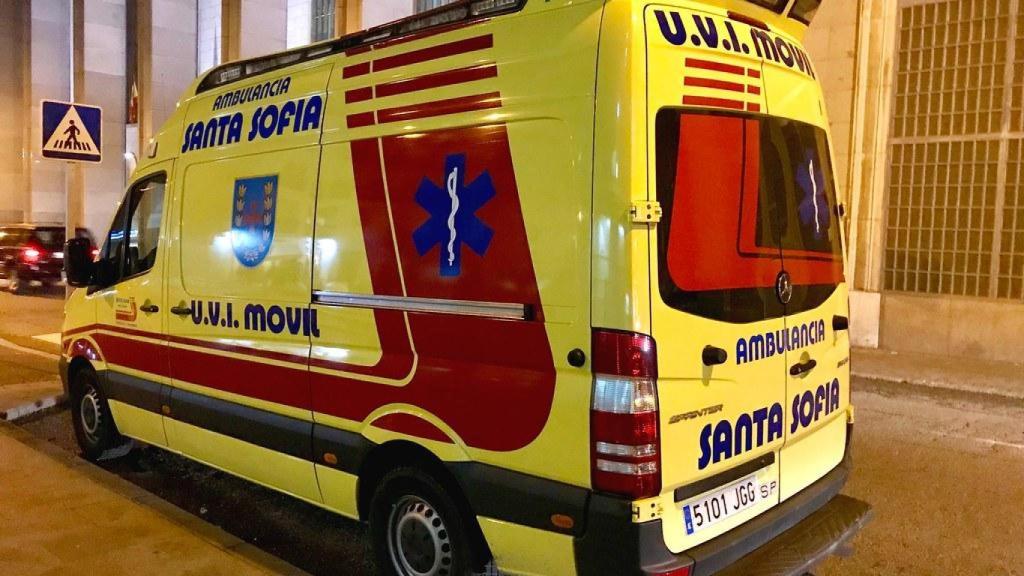 Imagen de una ambulancia de Santa Sofía en la Comunidad de Madrid