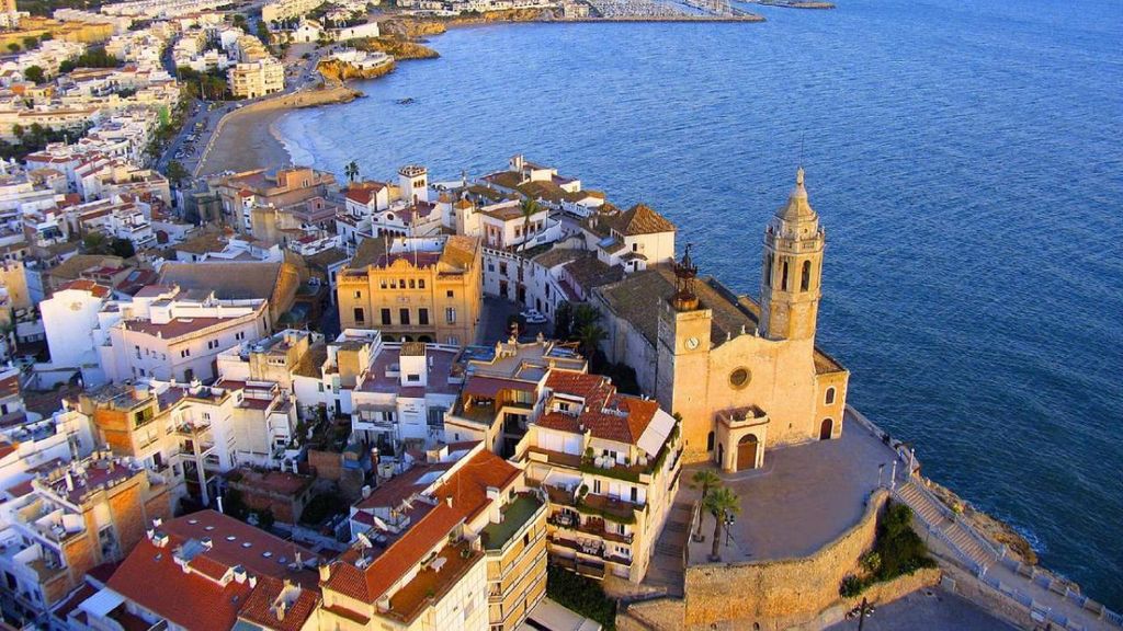 Sitges en una imatge d'arxiu