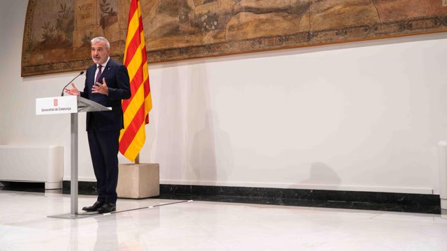 Jaume Collboni en el Palau de la Generalitat este miércoles, 4 de septiembre