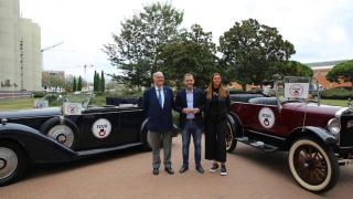El presidente de la FCVH, Josep Narcís Arderiu; el vicepresidente de Movilidad del AMB, Carlos Cordón, y la Consejera Delegada de Movilidad Sostenible del AMB, Elisabet Latorre AMB
