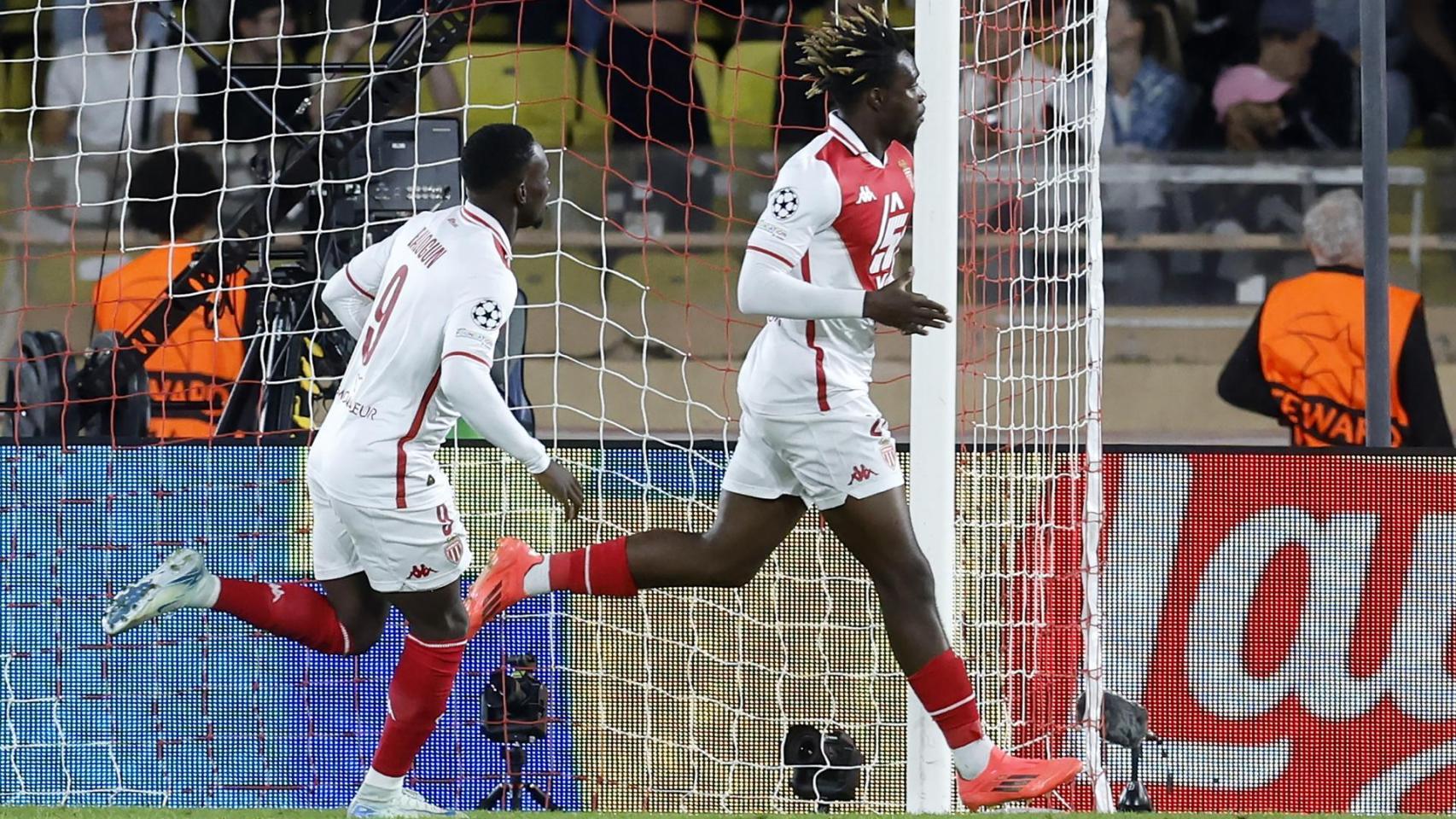 Ilenikhena, tras marcar el segundo gol del Mónaco