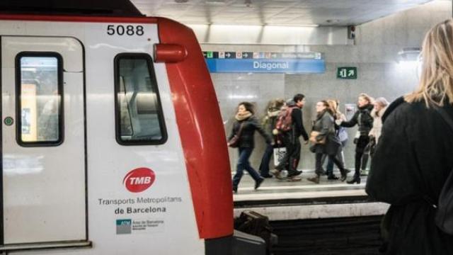 Un vagón del metro de Barcelona