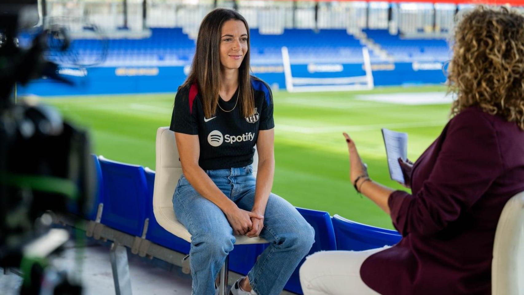 Aitana Bonmatí, entrevistada en Barça One