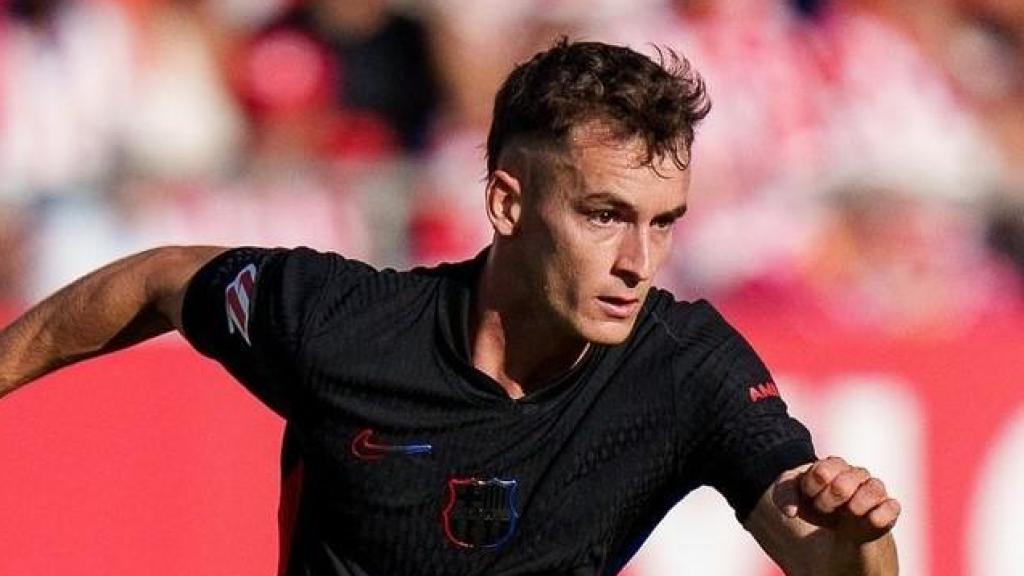 Marc Casadó durante el partido de Liga contra el Girona