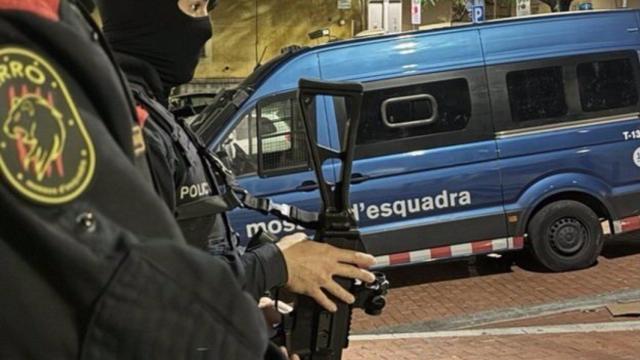 Un dispositivo de los mossos en Barcelona