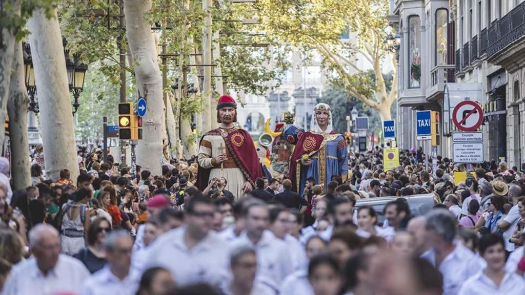 Festes populars a La Rambla de Barcelona