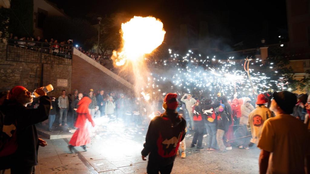 Imatge d'arxiu d'un correfoc de Barcelona