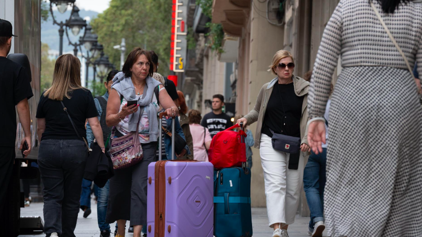 Turistas en Barcelona